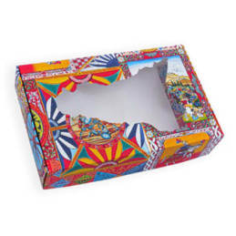 Scatola cartone con finestra Sicilia 29x18x6,5 confezione 10 pezzi Plasticonf