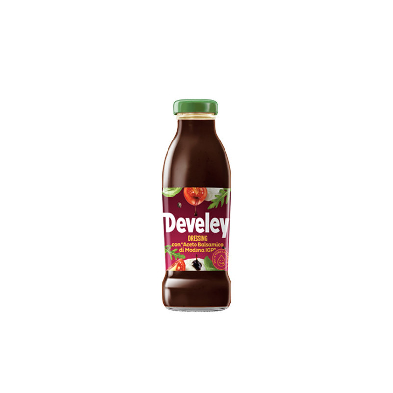 Salsa dressing all'aceto balsamico bottiglia vetro ml 230 Develey.jpg