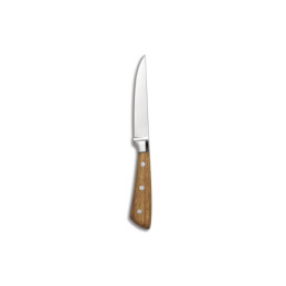 Coltello steak montblanc manico legno confezione pezzi 6 Comas
