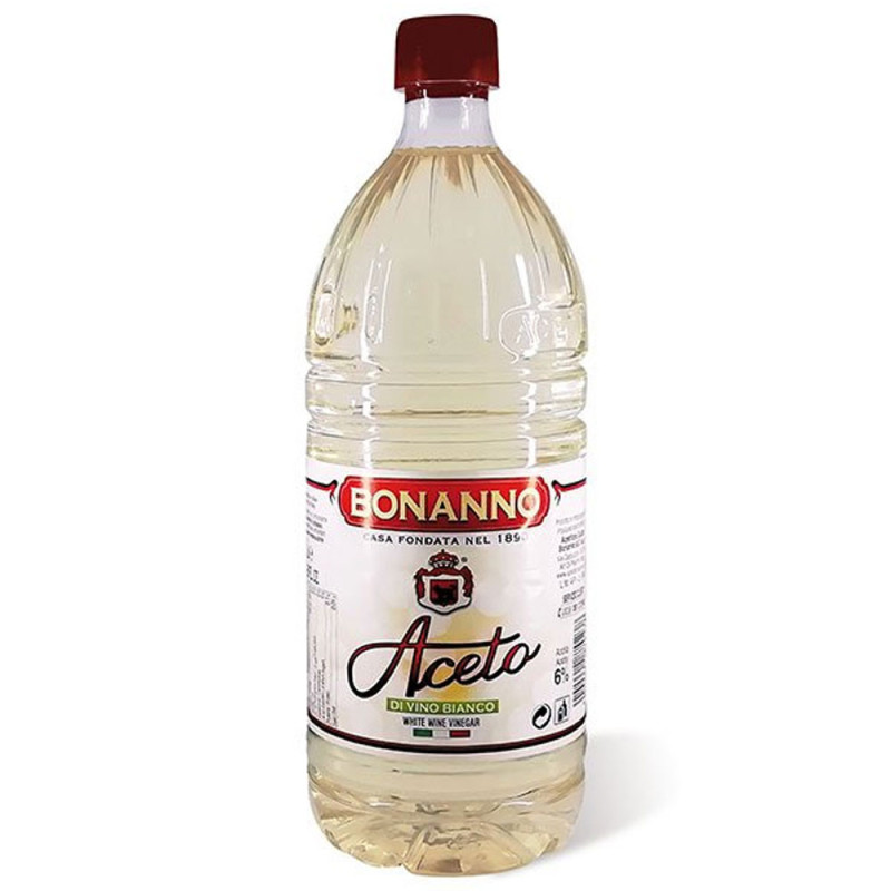 Aceto di vino bianco bottiglia pet da lt 1 Acetificio Bonanno.jpg