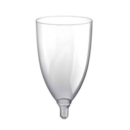 Bicchiere calice acqua/vino trasparente 300 cc confezione 20 bicchieri GoldPlast
