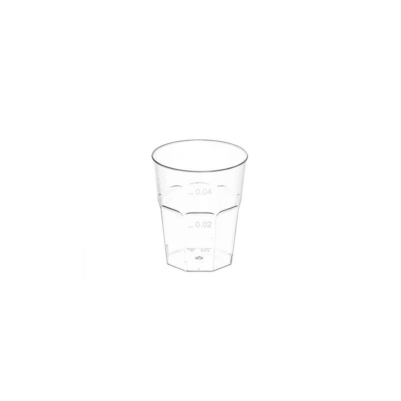 Bicchierini liquore 50cc Usa&Riusa plastica PS trasparente pezzi 50 GoldPlast.jpg