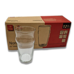 Bicchiere vetro birra pinta Nonix pacco pezzi 12 Bormioli.jpg