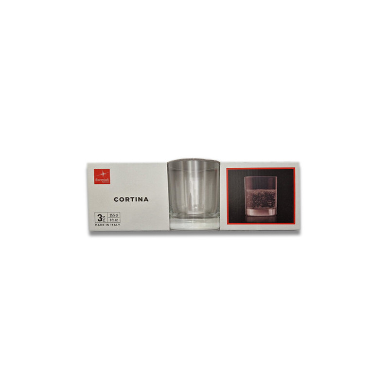 Bicchiere acqua Cortina 25 cl confezione pezzi 3 Bormioli.jpg