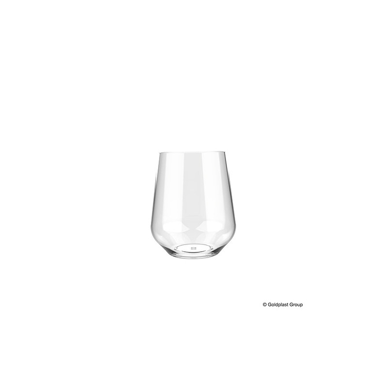 Bicchiere plastica infrangibile Elegance tritan cc 390 trasparente GoldPlast.jpg