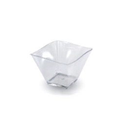 Bicchierino quadro onda trasparente cc.60 pz.25 TecnoStyle
