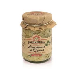 Patè carciofi per bruschettone vaso vetro gr 90 delizie di Calabria
