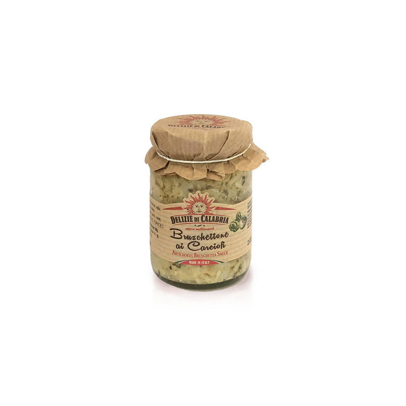 Patè carciofi per bruschettone vaso vetro gr 90 delizie di Calabria.jpg