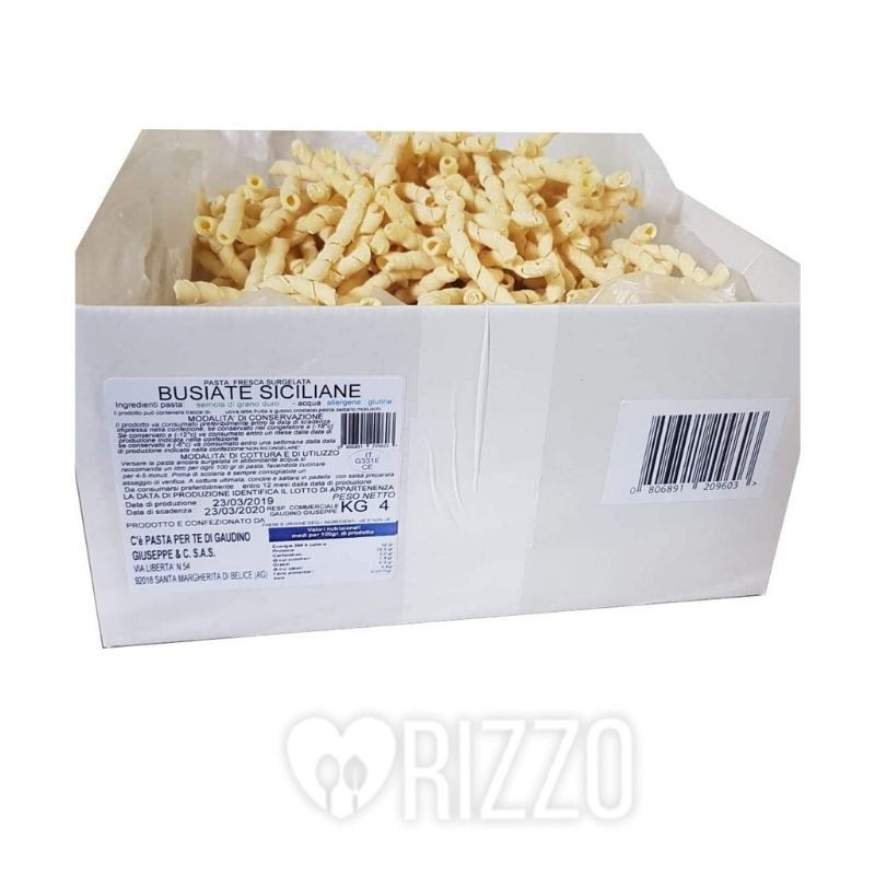 Pasta fresca surgelata busiata corta trapanese kg 5 Gaudino bis.jpg