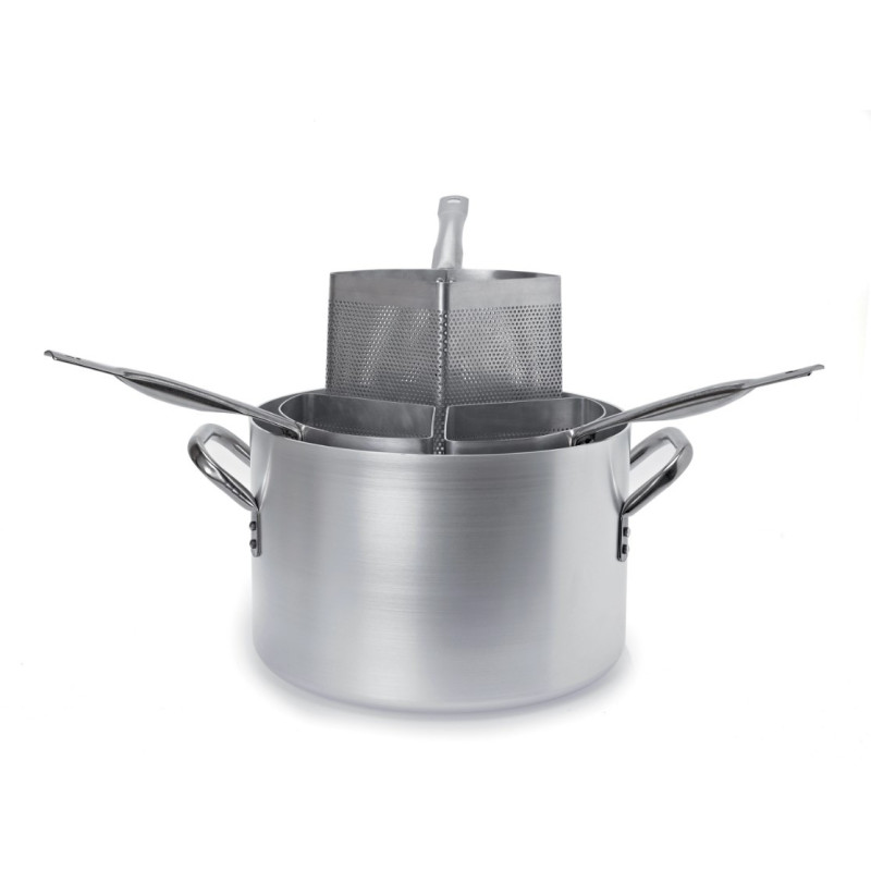 Cuocipasta professionale cm 36 completo di 3 spicchi scaldapasta Ballarini.jpg