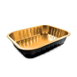 Contenitore alluminio oro nero 1530cc pezzi 50 R11G Smoothwall Contital.jpg