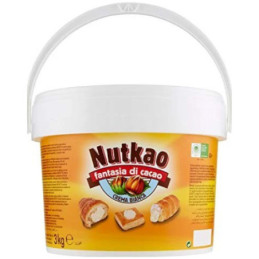 Crema spalmabile bianca secchio kg 3 Nutkao