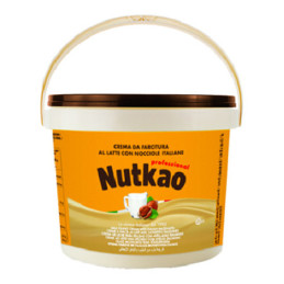 Crema spalmabile al latte e nocciole secchio 3 kg Nutkao