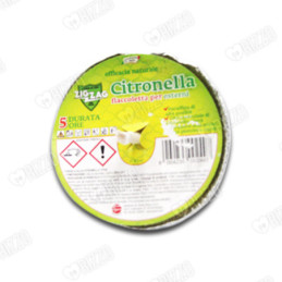 CITRONELLA FIACCOLA TERRACOTTA 9 CM ZIG ZAG