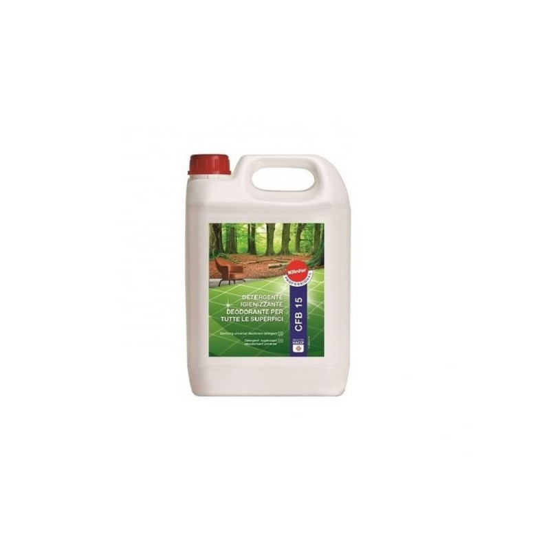 Detergente igienizzante deodorante per superfici CFB15 bidone kg 5 Klinfor.jpg