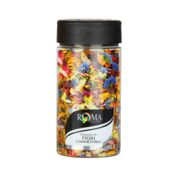 Fiori commestibili selezionati disidratati premium quality vaso plast gr 15 Roma.jpg