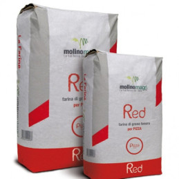 Farina professionale per pizza napoletana da 25kg RED di Molino Magri