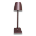 Lampada led da tavolo tuch senza fili ricaricabile rosa Saatchi.jpg