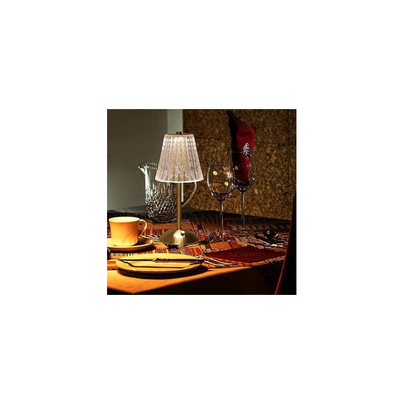 Lampada led da tavolo touch senza fili ricaricabile cristallo Saatchi bis.jpg