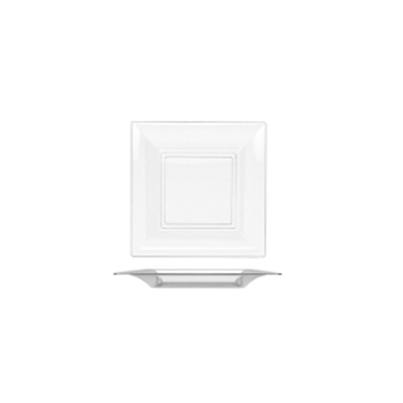 Piatto 180 mm nero riutilizzabile confezione 12 pezzi TecnoStyle.jpg