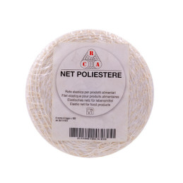 Rete elastica per arrosti e salumi in poliestere 18 quadri rotolo mt 100 ErreCiA