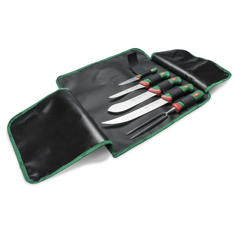 Coltelli professionali kiy barbeque rotolo 5 pezzi Premana Sanelli.jpg