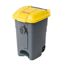 Secchio pedale Giallo lt.50 Araven.jpg