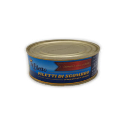 Filetti di sgombro in olio di girasole latta gr 850 Scalia Sciacca