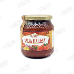 Salsa Harissa, vaso in vetro da 550 gr. Demetra