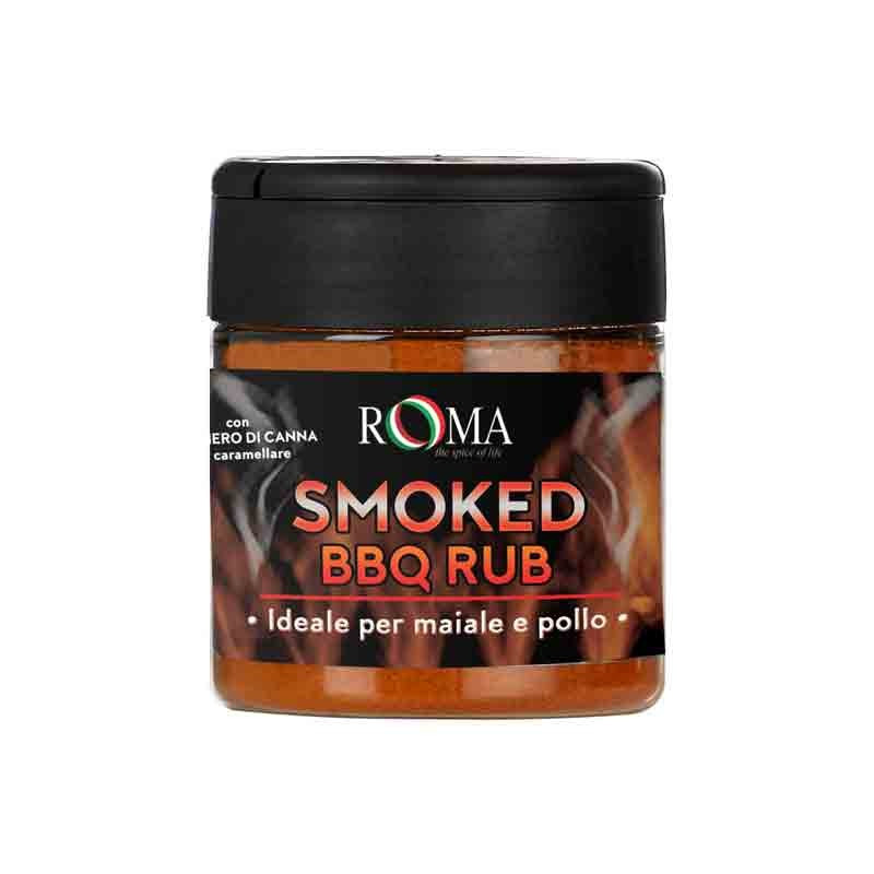 Miscela spezie rub BBQ aroma Smoked (affumicato) vaso plastica gr 190 Roma.jpg