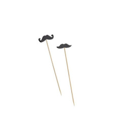 Spiedini bamboo mustache cm 12 confezione pezzi 100 Leone.jpg