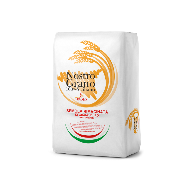 Semola rimacinata Nostro Grano sacco kg 25 Molino san Paolo.png