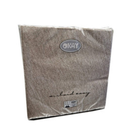 Tovaglioli airlaid 40x40 colore tabacco jeans pezzi 50 Okay.jpg