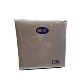 Tovaglioli 38x38 punta punta colore tortora pezzi 40 Okay.jpg