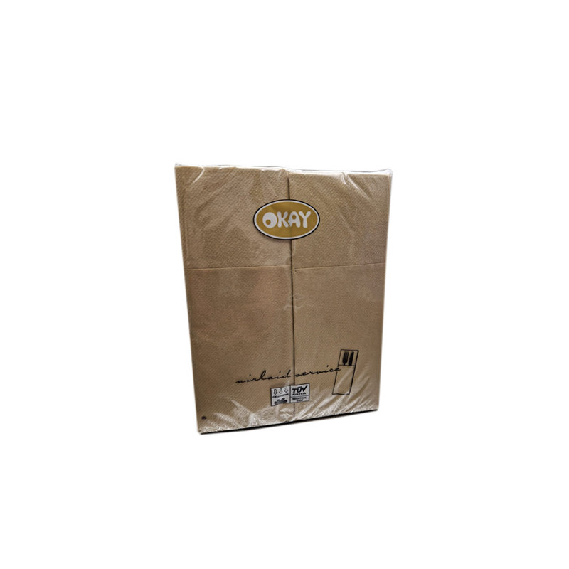 Tovagliolo piegato service posate 32x40 pezzi 50 colore beige Okay.jpg