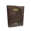 Tovagliolo piegato service posate 32x40 pezzi 50 colore marrone Okay.jpg