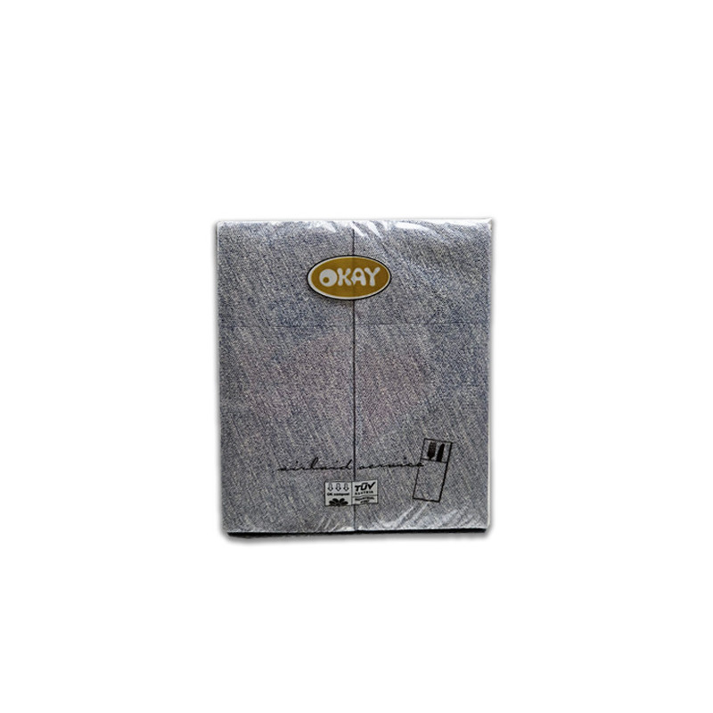 Tovagliolo piegato service posate 32x40 pezzi 50 colore blue jeans Okay.jpg