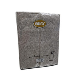 Tovagliolo piegato service posate 32x40 pezzi 50 colore stone jeans Okay.jpg