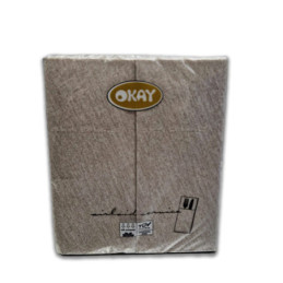 Tovagliolo piegato service posate 32x40 pezzi 50 colore tabacco jeans Okay.jpg