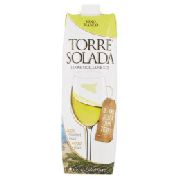 Vino siciliano Torresolada bianco brik lt 1 Settesoli