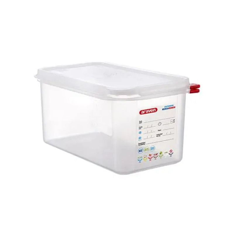 Vaschetta gastronomica polipropilene con coperchio 13 h 150 Araven.jpg