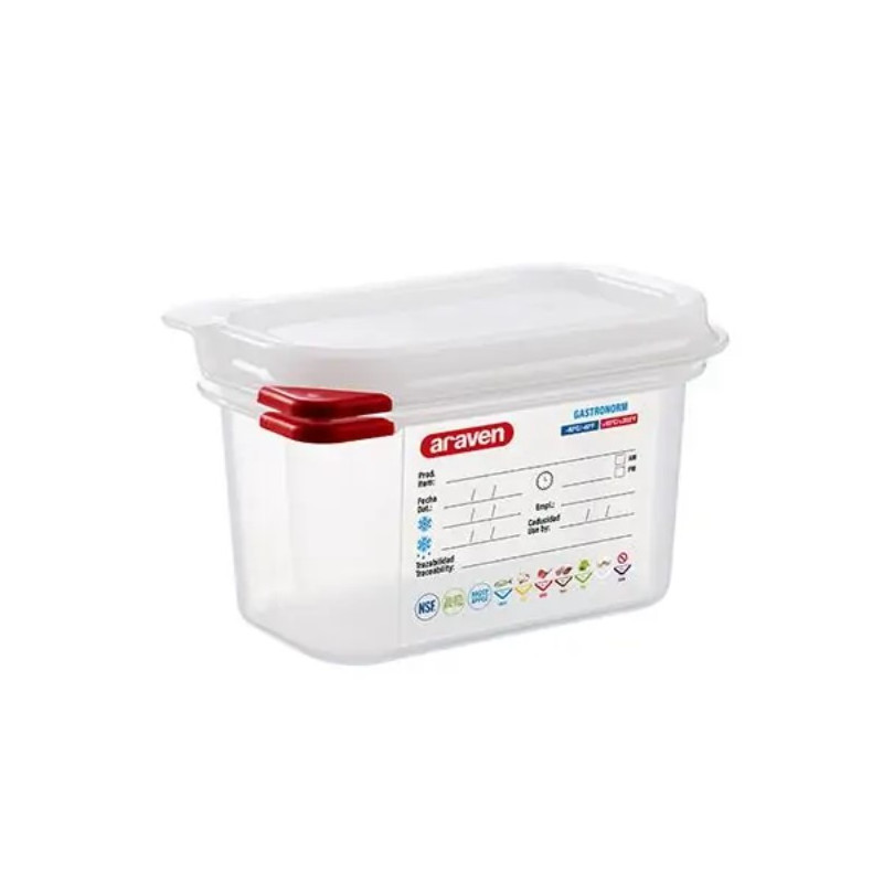 Vaschetta gastronomica polipropilene con coperchio 1 9 h 100.jpg