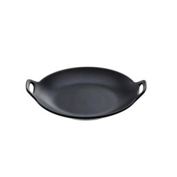 Wok in melamina nera con 2 manici Ø 20 cmx2.5 h.jpg