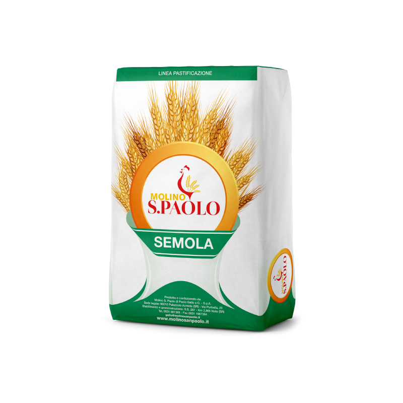 Semola di grnao duro per pastificazione Sicilia sacco kg 25 Molino San Paolo.png