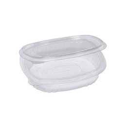 Contenitori ovali PET con coperchio incernierato G1 cc250 Cuki Professional.jpg