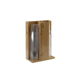 Porta biccheri da buffet in bamboo misure 21x11x30h cm Leone.jpg