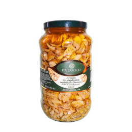 Funghi champignon in olio alla contadina vaso vetro kg 3,1 Italcarciofi.jpg