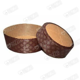 Stampo panettone basso diametro cm 18,5 (gr 700) confezioni 10 pezzi Karma