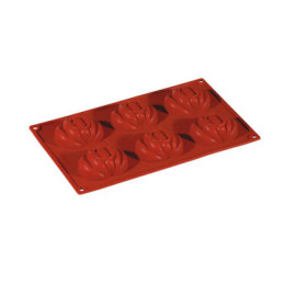 Stampo silicone multiplo 6 zucche mm 72x61x28 ml 60 Pavoni.jpg