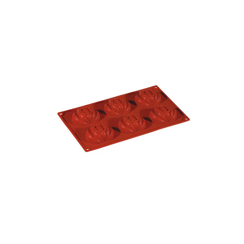 Stampo silicone multiplo 6 zucche mm 72x61x28 ml 60 Pavoni.jpg